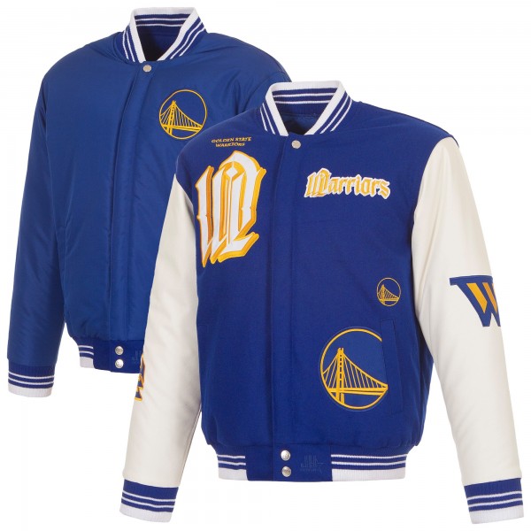 Golden State Warriors JH Design Royal Gothic Full-Button Jacket