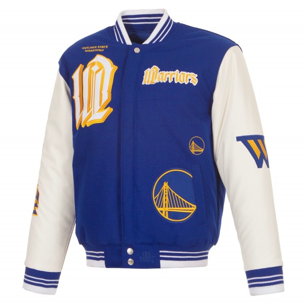 Golden State Warriors JH Design Royal Gothic Full-Button Jacket