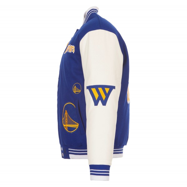 Golden State Warriors JH Design Royal Gothic Full-Button Jacket