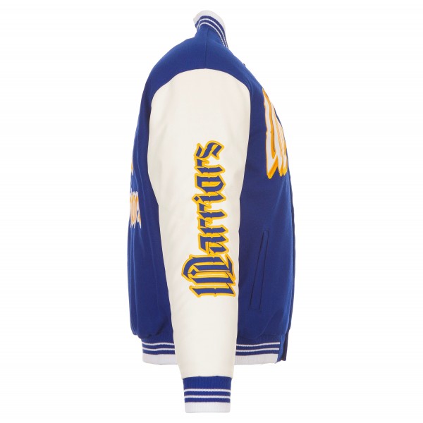 Golden State Warriors JH Design Royal Gothic Full-Button Jacket