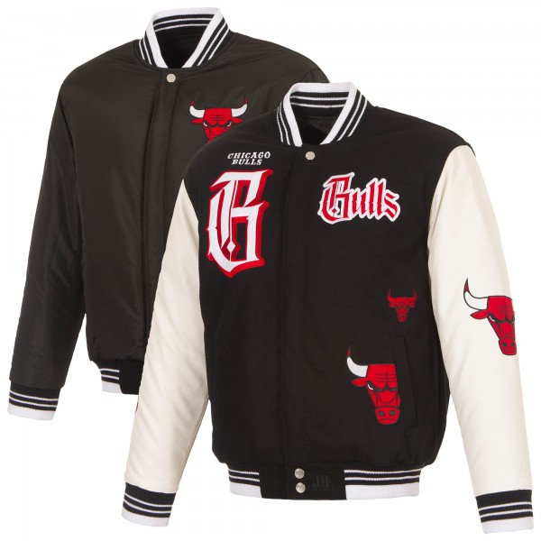 Chicago Bulls JH Design Black Gothic Full-Button Jacket