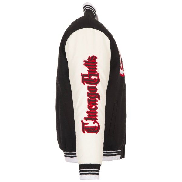 Chicago Bulls JH Design Black Gothic Full-Button Jacket