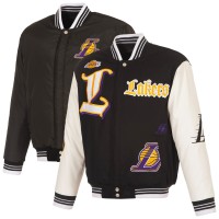 Los Angeles Lakers JH Design Black Gothic Full-Button Jacket