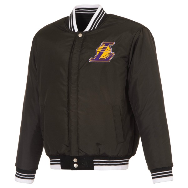 Los Angeles Lakers JH Design Black Gothic Full-Button Jacket