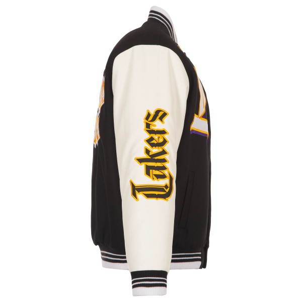 Los Angeles Lakers JH Design Black Gothic Full-Button Jacket