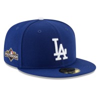 Бейсболка Los Angeles Dodgers New Era Royal 2025 MLB Postseason Side Patch 59FIFTY