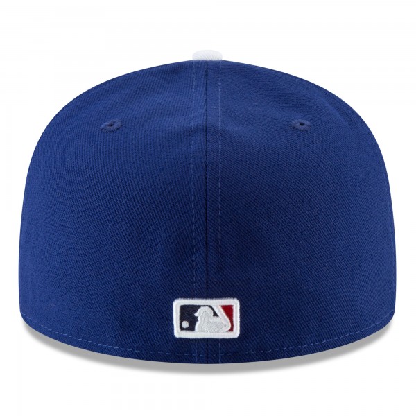 Бейсболка Los Angeles Dodgers New Era Royal 2025 MLB Postseason Side Patch 59FIFTY