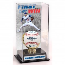 Shohei Ohtani Los Angeles Dodgers Fanatics Authentic First Win As Dodgers Starting Pitcher Sublimated Display Case with Image
