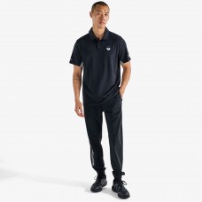 New York Knicks Malbon Golf Black Evergreen Paneled Performance Windshirt