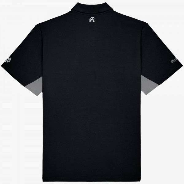 New York Knicks Malbon Golf Black Evergreen Paneled Performance Windshirt