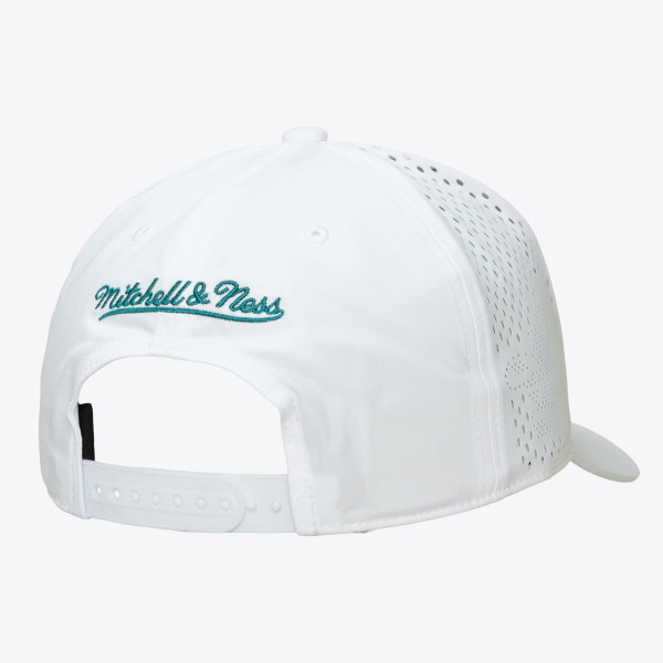 Бейсболка Charlotte Hornets Mitchell & Ness White Perfect Lightweight Pro Crown