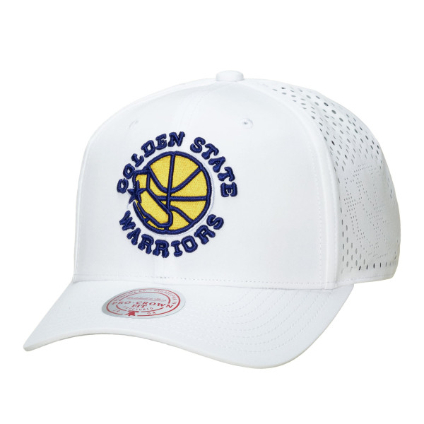 Бейсболка Golden State Warriors Mitchell & Ness White Perfect Lightweight Pro Crown