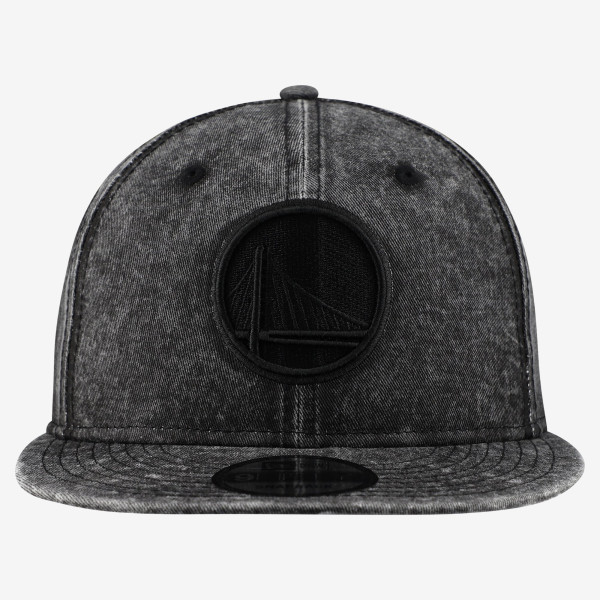 Бейсболка Golden State Warriors New Era Black Washed Tonal 9FIFTY