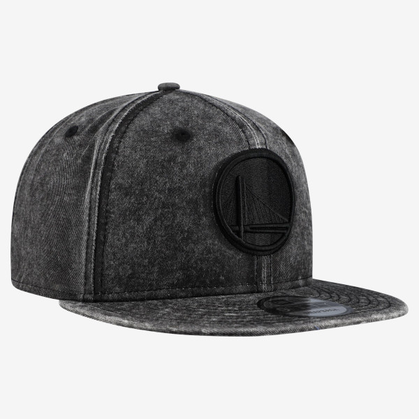 Бейсболка Golden State Warriors New Era Black Washed Tonal 9FIFTY