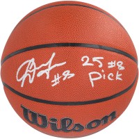 Egor Dëmin Brooklyn Nets Autographed Fanatics Authentic Wilson Authentic Series Indoor/Outdoor Basketball with 25 #8 Pick Inscription