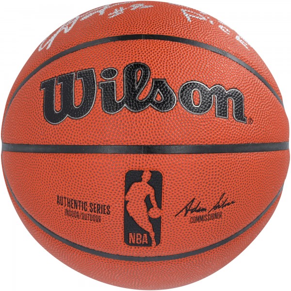 Egor Dëmin Brooklyn Nets Autographed Fanatics Authentic Wilson Authentic Series Indoor/Outdoor Basketball with 25 #8 Pick Inscription
