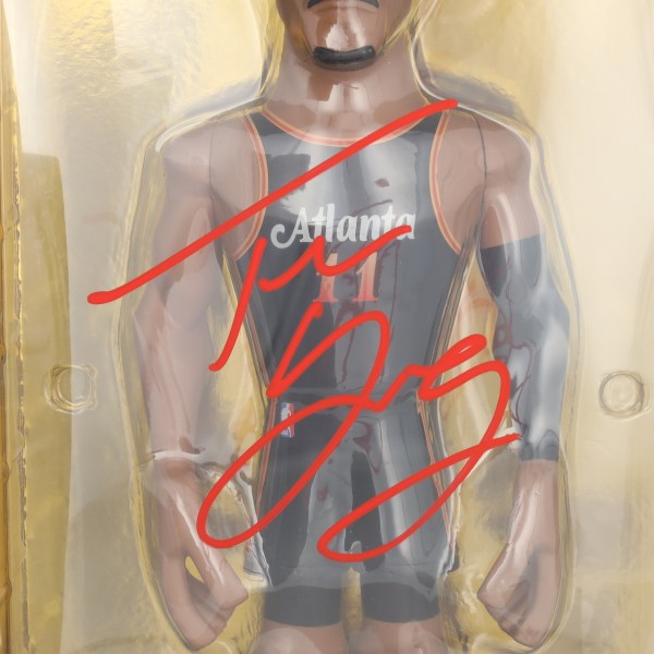 Trae Young Atlanta Hawks Autographed Fanatics Authentic 12 Funko Gold Premium Vinyl Figurine with Chance at Chase