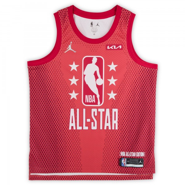 Игровая джерси Trae Young Atlanta Hawks Autographed Fanatics Authentic Red Nike 2021-22 All-Star Game Swingman