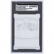 Gordon Hayward Boston Celtics 2019-20 Panini National Treasures Black Printing Plate #25 #1/1 SGC Authenticated Auth Card