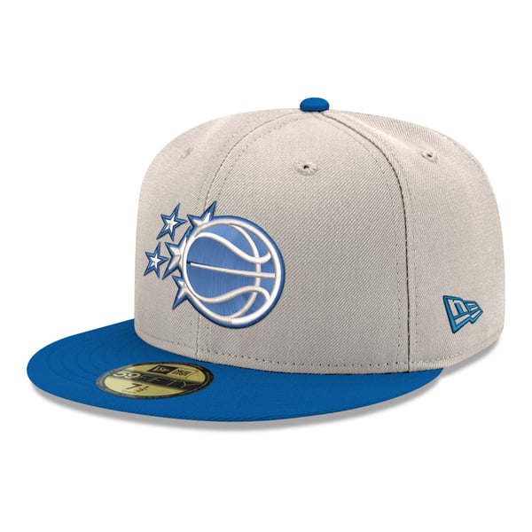 Бейсболка Orlando Magic New Era White/Blue Chrome 59FIFTY