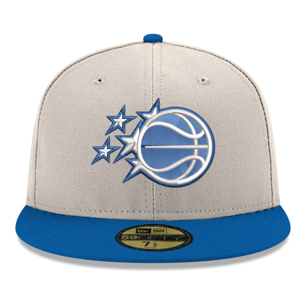 Бейсболка Orlando Magic New Era White/Blue Chrome 59FIFTY