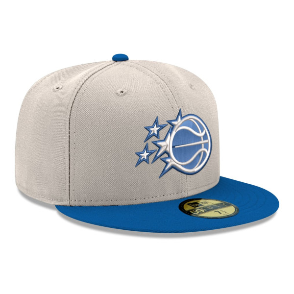 Бейсболка Orlando Magic New Era White/Blue Chrome 59FIFTY