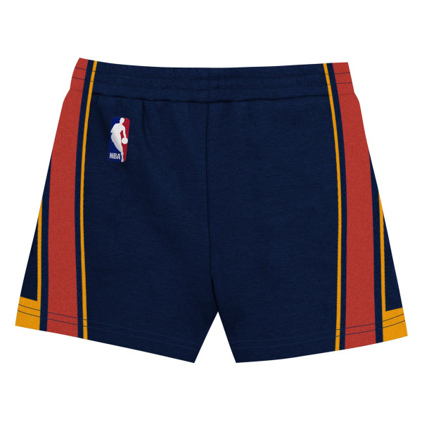 Футболка для дошкольника Golden State Warriors Stephen Curry Mitchell & Ness Navy Play by Place Two-Pack & Shorts Set