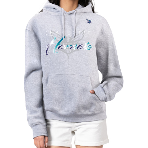 Толстовка Charlotte Hornets G-III 4Her by Carl Banks Shadow Logo Tri-Blend Fleece