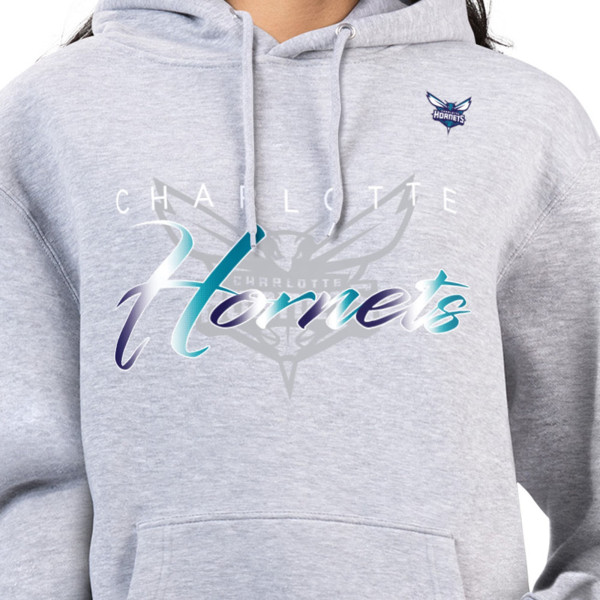 Толстовка Charlotte Hornets G-III 4Her by Carl Banks Shadow Logo Tri-Blend Fleece