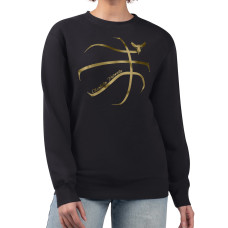 Женская свитшот Charlotte Hornets G-III 4Her by Carl Banks Black Metallic Print Basketball Sketch Fleece
