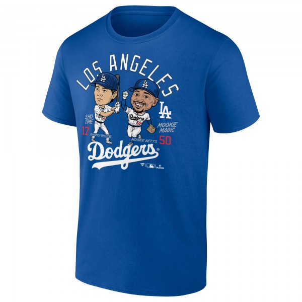 Los Angeles Dodgers Mookie Betts & Shohei Ohtani Royal Player Duo T-Shirt