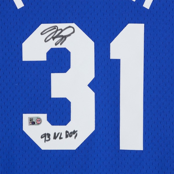 Игровая джерси Mike Piazza Los Angeles Dodgers Autographed Fanatics Authentic Royal Mitchell & Ness Batting Practice with 93 NL ROY Inscription