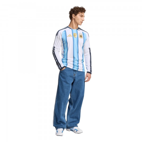 Argentina National Team adidas FIFA x World Cup 2026 Home Replica Long Sleeve Jersey - White