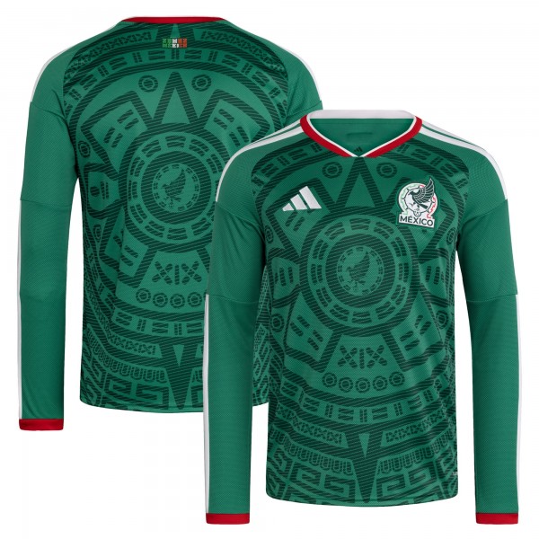 Mexico National Team adidas FIFA x World Cup 2026 Home Replica Long Sleeve Jersey - Green