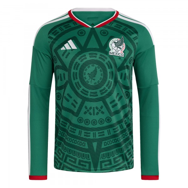 Mexico National Team adidas FIFA x World Cup 2026 Home Replica Long Sleeve Jersey - Green