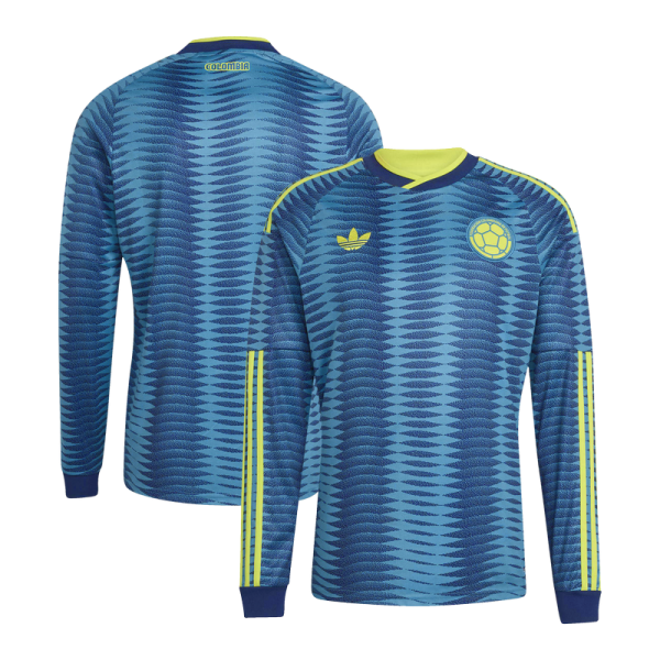 Colombia National Team adidas 2026 Away Replica Long Sleeve Jersey - Turquoise