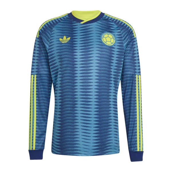 Colombia National Team adidas 2026 Away Replica Long Sleeve Jersey - Turquoise