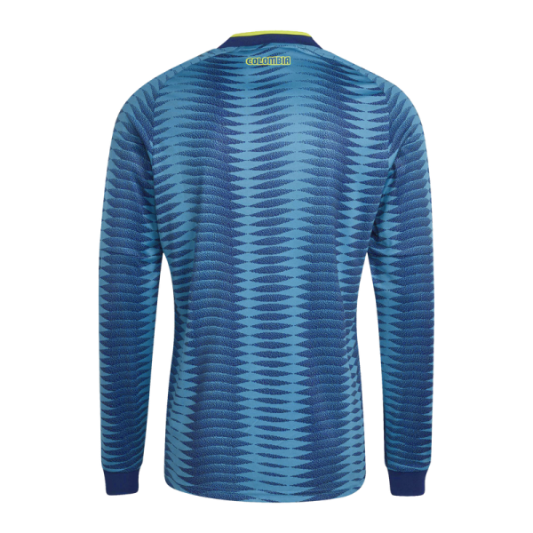 Colombia National Team adidas 2026 Away Replica Long Sleeve Jersey - Turquoise