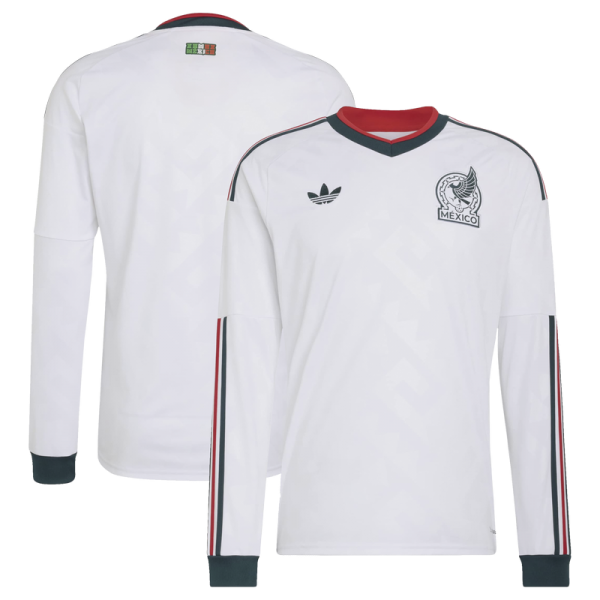 Mexico National Team adidas 2026 Away Replica Long Sleeve Jersey - White