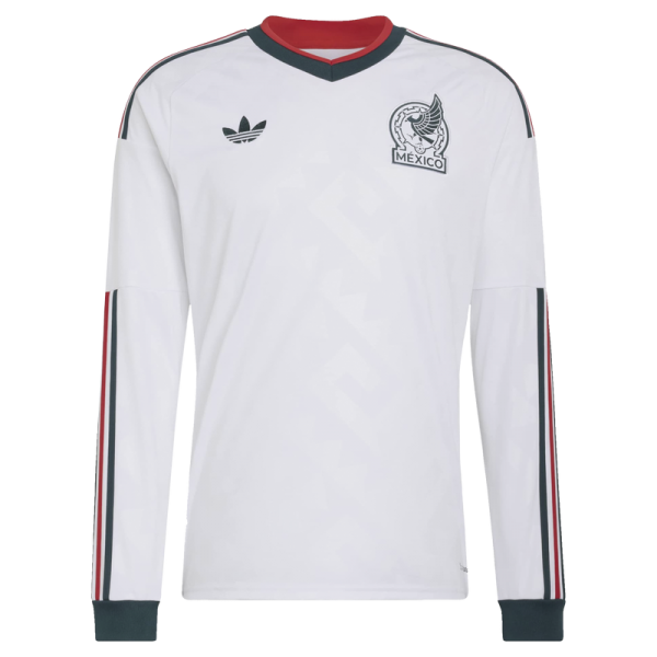 Mexico National Team adidas 2026 Away Replica Long Sleeve Jersey - White