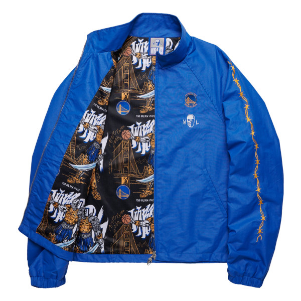 Куртка Golden State Warriors Warren Lotas Royal Barbed Wire Full-Zip Nylon