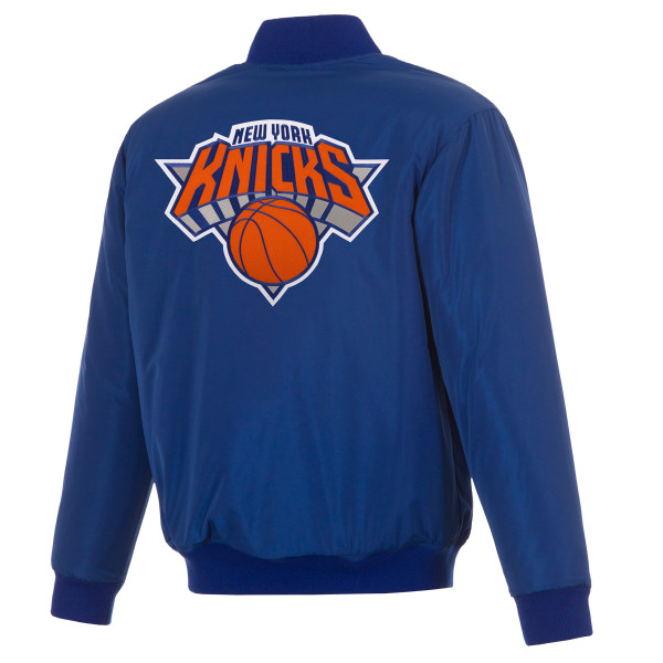 Куртка New York Knicks JH Design Blue/White Reversible Full-Zip Flight