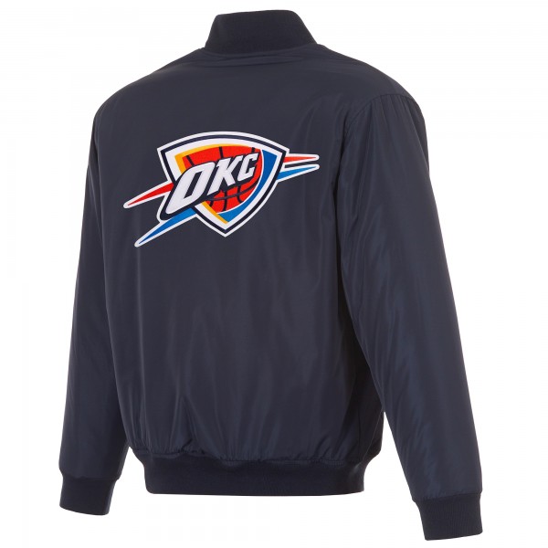 Куртка Oklahoma City Thunder JH Design Navy/Gray Reversible Flight