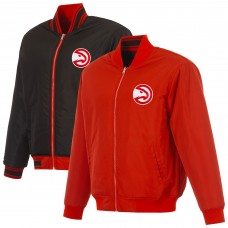 Куртка на молнии Atlanta Hawks JH Design Red/Black Reversible Flight