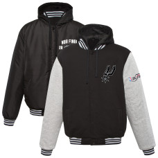 Подростковая San Antonio Spurs JH Design Black 2014 NBA Finals Fleece Full-Zip Varsity Jacket