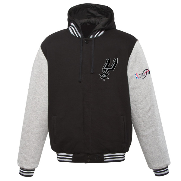 Подростковая San Antonio Spurs JH Design Black 2014 NBA Finals Fleece Full-Zip Varsity Jacket