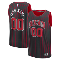 Подростковая Chicago Bulls Fanatics Black Fastbreak Custom Jersey - Statement Edition