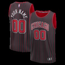 Подростковая Chicago Bulls Fanatics Black Fastbreak Custom Jersey - Statement Edition