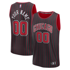 Подростковая Chicago Bulls Fanatics Black Fastbreak Custom Jersey - Statement Edition