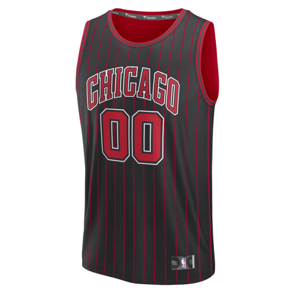 Подростковая Chicago Bulls Fanatics Black Fastbreak Custom Jersey - Statement Edition